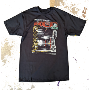Spot Check Series-Red Pillars T Shirt Black